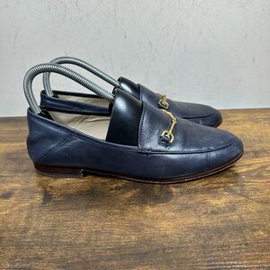 Sam Edelman Loraine Horse‎ Bit Black Patent Leather Loafer Women's Size 7.5 M